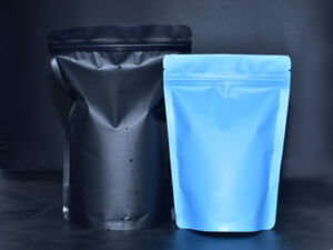 Aluminum foil resealable stand up